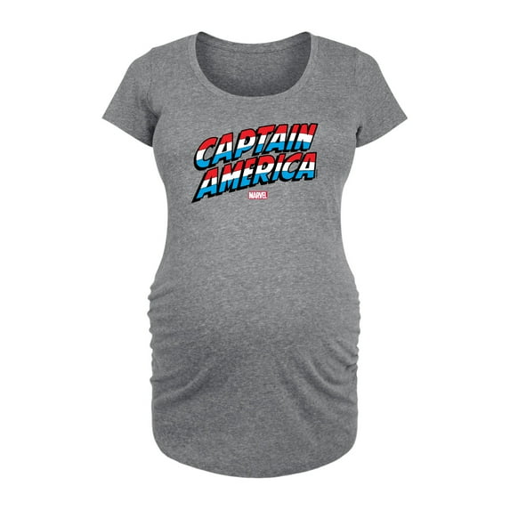 Marvel Captain America - Logo - Maternity Scoop Neck Graphic T-Shirt