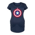 thumbnail image 1 of Marvel Captain America - Logo Shield - Maternity Scoop Neck Graphic T-Shirt, 1 of 5