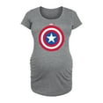 thumbnail image 1 of Marvel Captain America - Logo Shield - Maternity Scoop Neck Graphic T-Shirt, 1 of 5