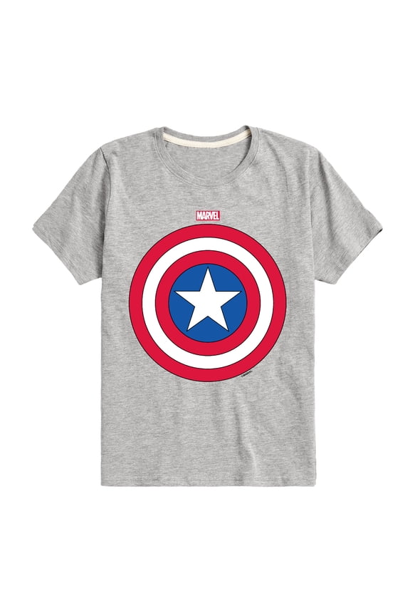 Captain America - Logo Shield - Toddler and Youth Short Sleeve Graphic T-shirt