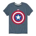 thumbnail image 1 of Marvel Captain America - Logo Shield - Toddler and Youth Short Sleeve Graphic T-shirt, 1 of 5