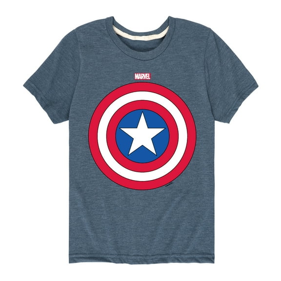 Marvel Captain America - Logo Shield - Toddler and Youth Short Sleeve Graphic T-shirt
