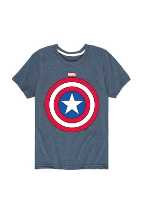 Captain America - Logo Shield - Toddler and Youth Short Sleeve Graphic T-shirt