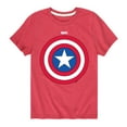 thumbnail image 1 of Marvel Captain America - Logo Shield - Toddler and Youth Short Sleeve Graphic T-shirt, 1 of 5