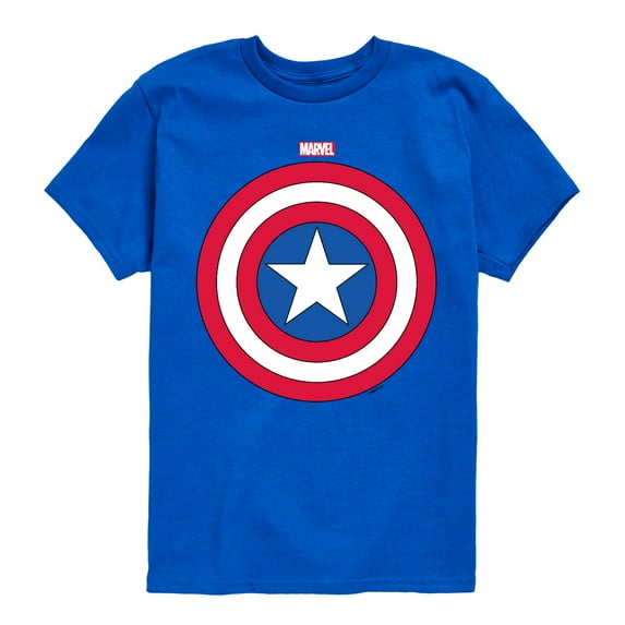 Marvel Captain America - Logo Shield - Toddler and Youth Short Sleeve Graphic T-shirt