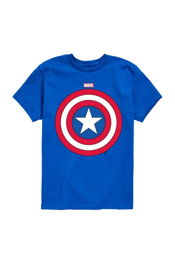 Captain America - Logo Shield - Toddler and Youth Short Sleeve Graphic T-shirt