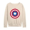 thumbnail image 1 of Marvel Captain America - Logo Shield - Women's French Terry Pullover Sweatshirt, 1 of 5