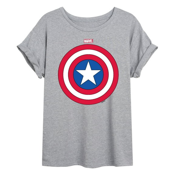 Marvel Captain America - Logo Shield - Women's Oversized Graphic T-Shirt