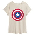 thumbnail image 1 of Marvel Captain America - Logo Shield - Women's Oversized Graphic T-Shirt, 1 of 4