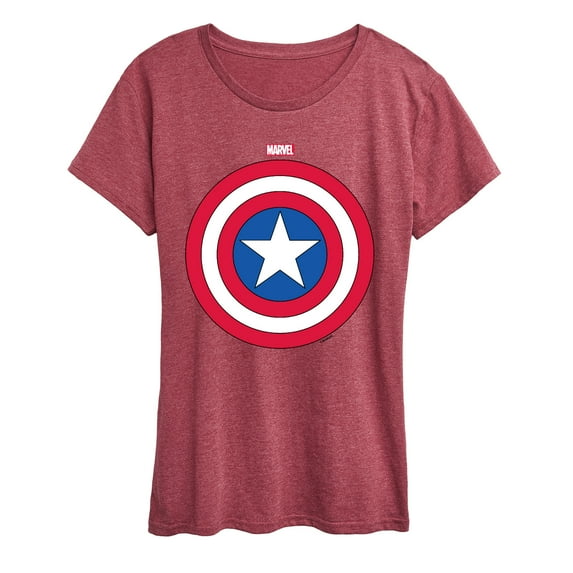 Marvel Captain America - Logo Shield - Women's Short Sleeve Graphic T-Shirt