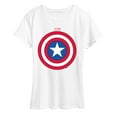 thumbnail image 1 of Marvel Captain America - Logo Shield - Women's Short Sleeve Graphic T-Shirt, 1 of 5