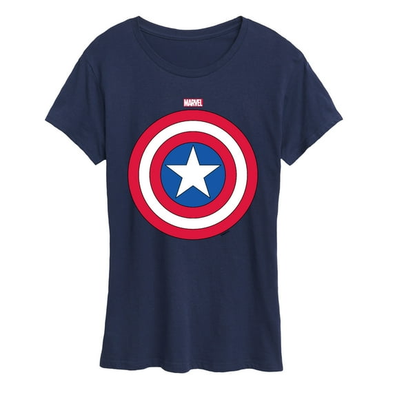 Marvel Captain America - Logo Shield - Women's Short Sleeve Graphic T-Shirt