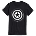 thumbnail image 1 of Marvel - Captain America Logo Spray Paint Graffiti - Men's Short Sleeve Graphic T-Shirt, 1 of 4