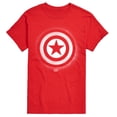 thumbnail image 1 of Marvel - Captain America Logo Spray Paint Graffiti - Men's Short Sleeve Graphic T-Shirt, 1 of 4