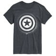 thumbnail image 1 of Marvel - Captain America Logo Spray Paint Graffiti - Men's Short Sleeve Graphic T-Shirt, 1 of 4