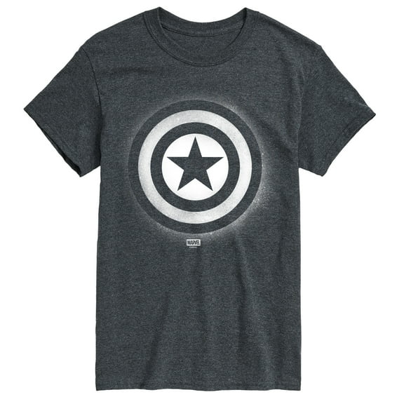 Marvel - Captain America Logo Spray Paint Graffiti - Men's Short Sleeve Graphic T-Shirt