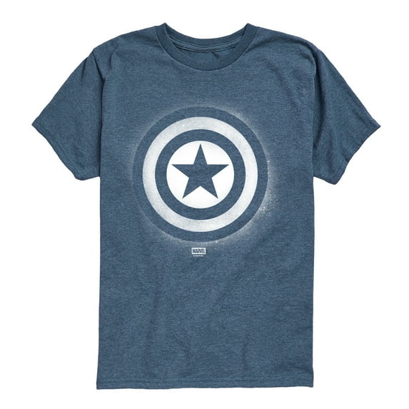 Marvel - Captain America Logo Spray Paint Graffiti - Toddler Short Sleeve Graphic T-Shirt