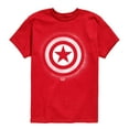 thumbnail image 1 of Marvel - Captain America Logo Spray Paint Graffiti - Toddler Short Sleeve Graphic T-Shirt, 1 of 3