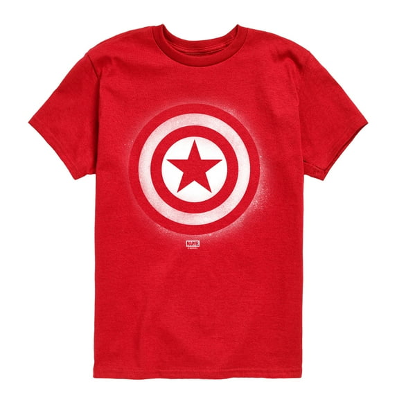 Marvel - Captain America Logo Spray Paint Graffiti - Toddler Short Sleeve Graphic T-Shirt