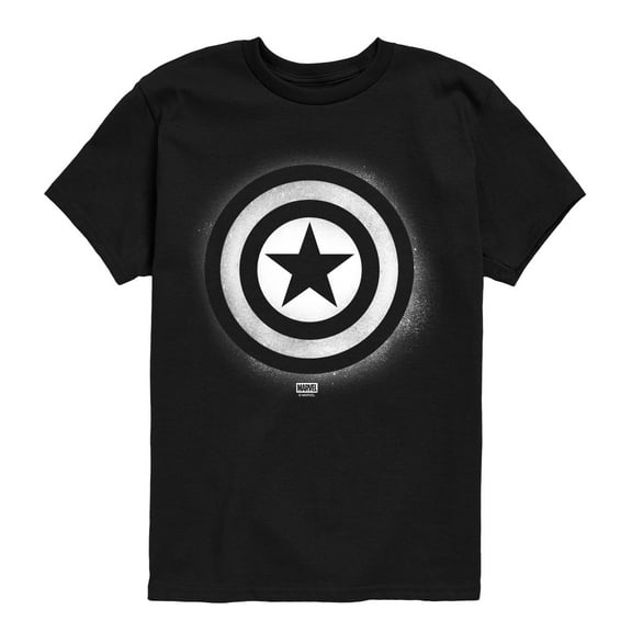 Marvel - Captain America Logo Spray Paint Graffiti - Toddler Short Sleeve Graphic T-Shirt