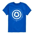 thumbnail image 1 of Marvel - Captain America Logo Spray Paint Graffiti - Toddler Short Sleeve Graphic T-Shirt, 1 of 4