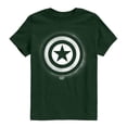 thumbnail image 1 of Captain America - Logo Spray Paint - Youth Boys Short Sleeve Graphic T-Shirt, 1 of 3