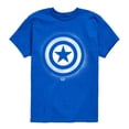thumbnail image 1 of Captain America - Logo Spray Paint - Youth Boys Short Sleeve Graphic T-Shirt, 1 of 4