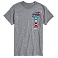 thumbnail image 1 of Marvel Captain America - Logo Stack - Men's Short Sleeve Graphic Tee, 1 of 5
