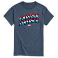 thumbnail image 1 of Marvel Captain America - Logo Type Print - Men's Short Sleeve Graphic Tee, 1 of 5