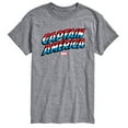 thumbnail image 1 of Marvel Captain America - Logo Type Print - Men's Short Sleeve Graphic Tee, 1 of 5