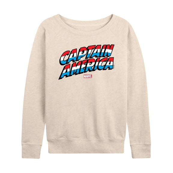 Marvel Captain America - Logo - Women's French Terry Pullover Sweatshirt