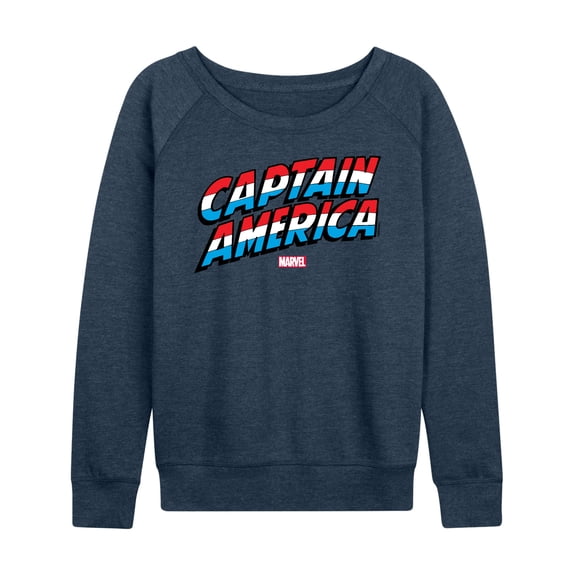 Marvel Captain America - Logo - Women's French Terry Pullover Sweatshirt