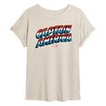 thumbnail image 1 of Marvel Captain America - Logo - Women's Oversized Graphic T-Shirt, 1 of 4