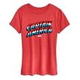 thumbnail image 1 of Marvel Captain America - Logo - Women's Short Sleeve Graphic T-Shirt, 1 of 5