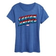 thumbnail image 1 of Marvel Captain America - Logo - Women's Short Sleeve Graphic T-Shirt, 1 of 5