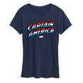 thumbnail image 1 of Marvel Captain America - Logo - Women's Short Sleeve Graphic T-Shirt, 1 of 5