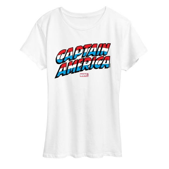 Marvel Captain America - Logo - Women's Short Sleeve Graphic T-Shirt