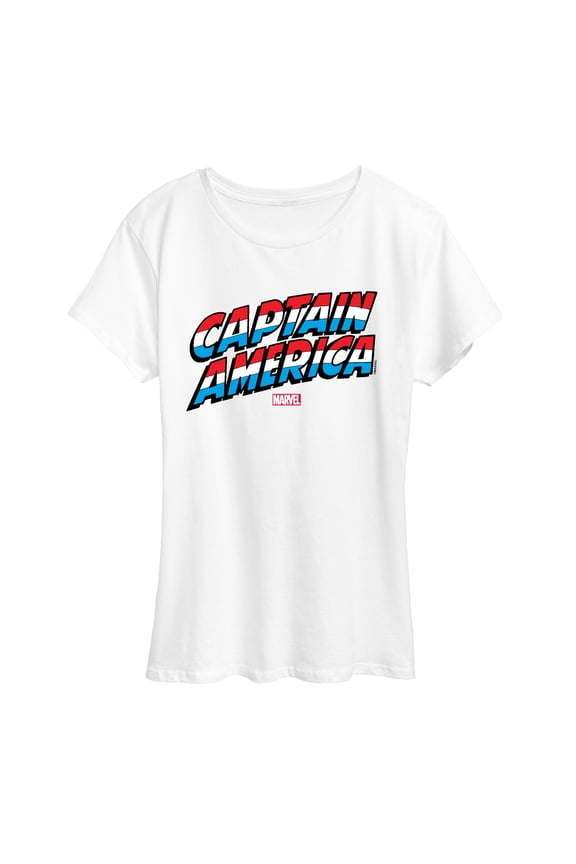 Captain America - Logo - Women's Short Sleeve Graphic T-Shirt