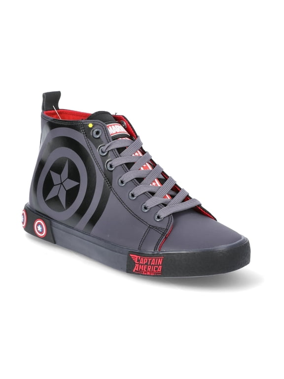 Marvel Captain America Men's Hi-Top Lace Sneaker