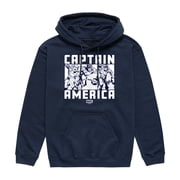 Marvel - Captain America Mens Graphic Fleece Pullover Hoodie