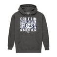 thumbnail image 1 of Marvel - Captain America Portrait - Men's Long Sleeve Fleece Pullover Hoodie, 1 of 4