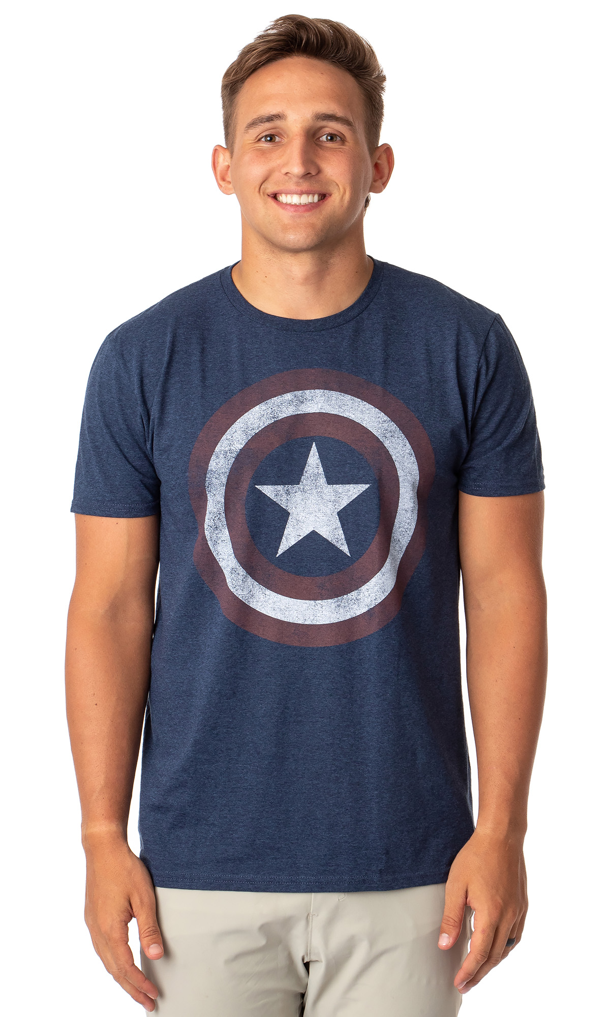 Marvel Captain America Men s Vintage Shield T Shirt