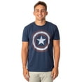 thumbnail image 1 of Marvel Captain America Men's Vintage Shield T-Shirt, 1 of 3