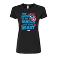 thumbnail image 1 of Marvel Captain America - My Shield Valentine - Juniors Fitted Tee, 1 of 5