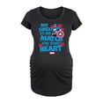 thumbnail image 1 of Marvel Captain America - My Shield Valentine - Maternity Scoop Neck Tee, 1 of 5