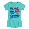 thumbnail image 1 of Marvel Captain America - My Shield Valentine - Toddler And Youth Girls Fitted Short Sleeve Tee, 1 of 5