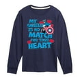 thumbnail image 1 of Marvel Captain America - My Shield Valentine - Toddler And Youth Long Sleeve Tee, 1 of 5