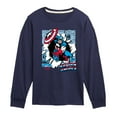 thumbnail image 1 of Marvel Captain America - Panels - Toddler and Youth Long Sleeve Graphic T-shirt, 1 of 4