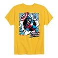 thumbnail image 1 of Marvel Captain America - Panels - Toddler and Youth Short Sleeve Graphic T-shirt, 1 of 5