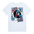 thumbnail image 1 of Marvel Captain America - Panels - Toddler and Youth Short Sleeve Graphic T-shirt, 1 of 5